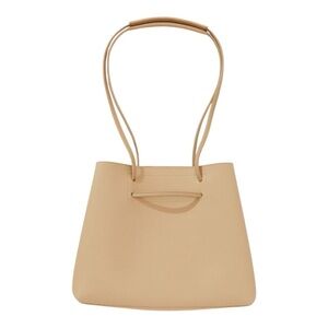 8 OTHER REASONS Vegan Leather Slouchy Bucket Bag Crossbody Tan Beige